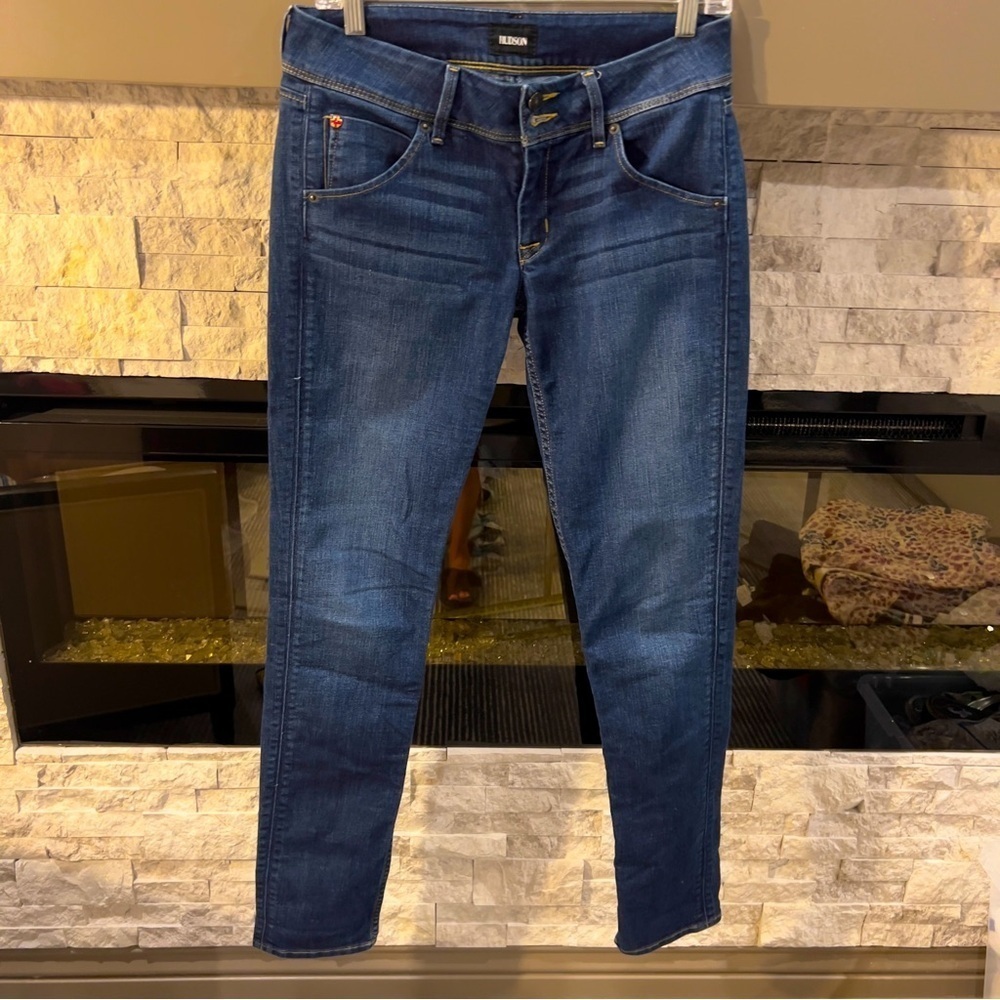 Hudson size 28 Collin flap skinny cotton blend  jeans